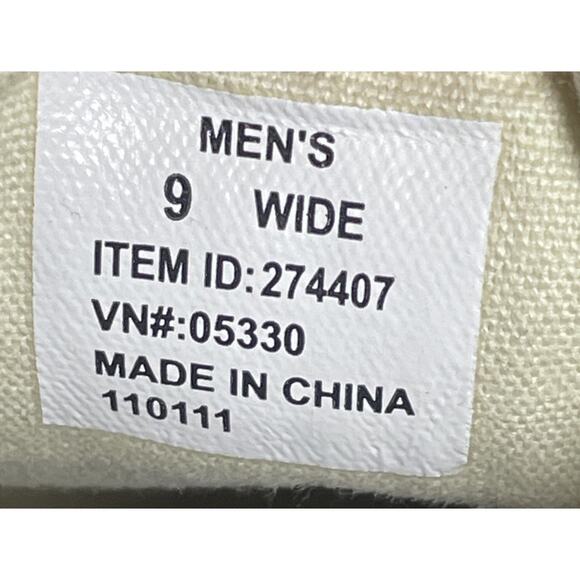 LL Bean Mens 9 WIDE 274407 Blue Denim Canvas Boat Deck Loafer Casual Shoes - Picture 10 of 10